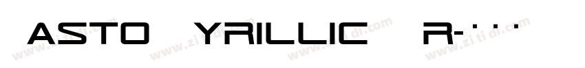Casto Cyrillic Tr字体转换